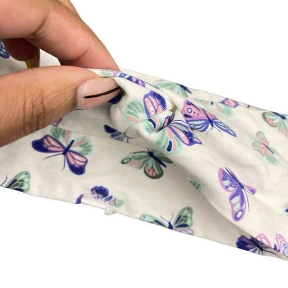 H&M Baby Toddler Girls 4-Pack Twist Knot Cotton Headbands Pink Purple Butterfly - Picture 7 of 13